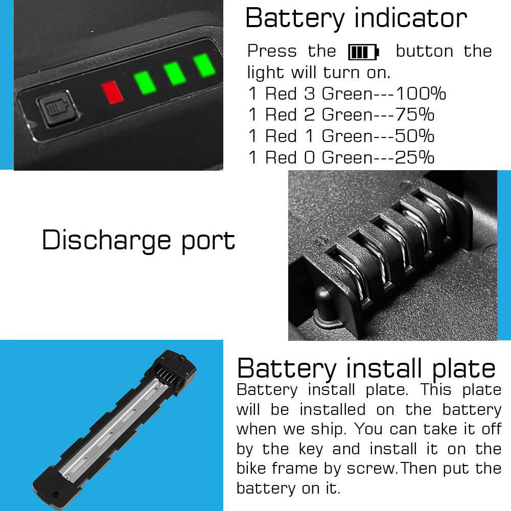 48V25Ah Ebike Battery For 19"+ Frames