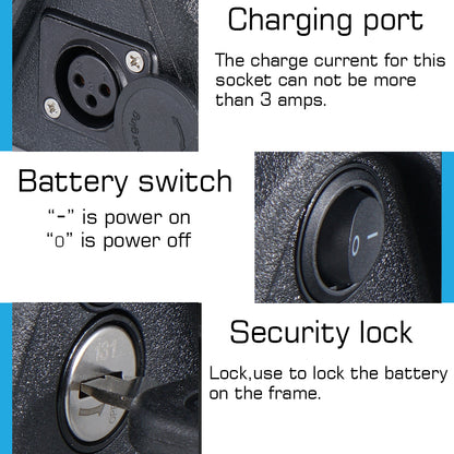 48V30Ah Ebike Battery For 19"+ Frames GPS ALAREM SYSYTEM