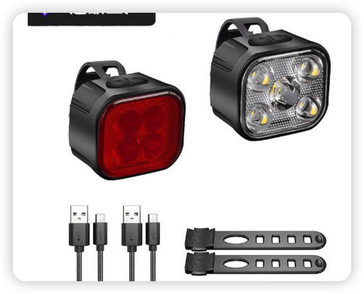 bike front light and rear light